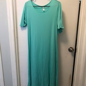 82 Days turquoise dress size medium